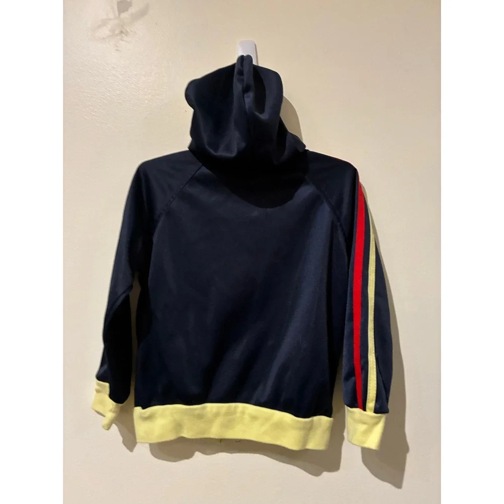 Vintage Nike Club America Kids Track Jacket Navy Yellow Hooded Full Zip Size 2